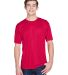 UltraClub 8620 Men's Cool & Dry Basic Performance  in Red front view
