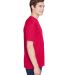 UltraClub 8620 Men's Cool & Dry Basic Performance  in Red side view