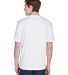 UltraClub 8620 Men's Cool & Dry Basic Performance  in White back view
