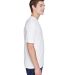 UltraClub 8620 Men's Cool & Dry Basic Performance  in White side view