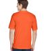 UltraClub 8620 Men's Cool & Dry Basic Performance  in Bright orange back view