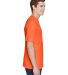 UltraClub 8620 Men's Cool & Dry Basic Performance  in Bright orange side view