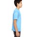 UltraClub 8620Y Youth Cool & Dry Basic Performance in Columbia blue side view