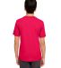 UltraClub 8620Y Youth Cool & Dry Basic Performance RED back view