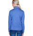 UltraClub 8618W Ladies' Cool & Dry Heathered Perfo in Royal heather back view