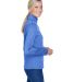 UltraClub 8618W Ladies' Cool & Dry Heathered Perfo in Royal heather side view