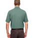 UltraClub UC100 Men's Heathered Pique Polo in Forest gren hthr back view