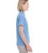 UltraClub UC100W Ladies' Heathered Pique Polo in Colmbia blu hthr side view