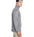 UltraClub 8618 Men's Cool & Dry Heathered Performa in Charcoal heather side view