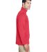 UltraClub 8618 Men's Cool & Dry Heathered Performa in Red heather side view