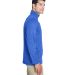UltraClub 8618 Men's Cool & Dry Heathered Performa in Royal heather side view