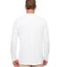 UltraClub 8622 Men's Cool & Dry Performance Long-S in White back view