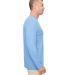 UltraClub 8622 Men's Cool & Dry Performance Long-S in Columbia blue side view