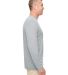 UltraClub 8622 Men's Cool & Dry Performance Long-S in Grey side view
