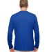UltraClub 8622 Men's Cool & Dry Performance Long-S in Royal back view