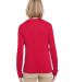 UltraClub 8622W Ladies' Cool & Dry Performance Lon in Red back view
