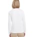 UltraClub 8622W Ladies' Cool & Dry Performance Lon in White back view