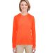 UltraClub 8622W Ladies' Cool & Dry Performance Lon in Bright orange front view