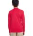 UltraClub 8622Y Youth Cool & Dry Performance Long- in Red back view