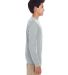 UltraClub 8622Y Youth Cool & Dry Performance Long- in Grey side view