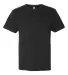 LAT 6980 Heavyweight Combed Ringspun Cotton T-Shir BLACK front view