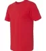 LAT 6980 Heavyweight Combed Ringspun Cotton T-Shir RED side view