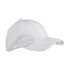 Big Accessories BX001Y Youth Youth 6-Panel Brushed WHITE front view