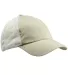 Big Accessories BA601 Washed Trucker Cap STONE/ WHITE front view