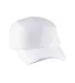 Big Accessories BA603 Pearl Performance Cap WHITE front view
