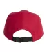 Big Accessories BA603 Pearl Performance Cap RED back view