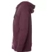 Independent Trading Co. EXP90SHZ Unisex Sherpa-Lin Burgundy Heather side view