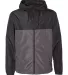 Independent Trading Co. EXP54LWZ Windbreaker Light Black/ Graphite front view