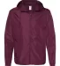 Independent Trading Co. EXP54LWZ Windbreaker Light Maroon front view
