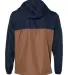 Independent Trading Co. EXP54LWZ Windbreaker Light Classic Navy/ Saddle back view