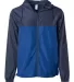Independent Trading Co. EXP54LWZ Windbreaker Light Classic Navy/ Royal front view