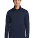 Eddie Bauer EB236  1/2-Zip Base Layer Fleece River Blue front view