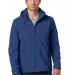 Eddie Bauer EB536  Hooded Soft Shell Parka Admiral Blue front view