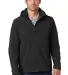 Eddie Bauer EB536  Hooded Soft Shell Parka Black front view
