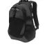 Eddie Bauer EB910  Ripstop Backpack Black/Grey Stl front view