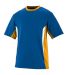 Augusta 1511 Youth Surge Short Sleeve Jersey in Royal/ gold/ white side view