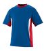 Augusta 1511 Youth Surge Short Sleeve Jersey in Royal/ red/ white side view