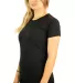 2000L Gildan Ladies' 6.1 oz. Ultra Cotton® T-Shir in Black side view