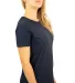 2000L Gildan Ladies' 6.1 oz. Ultra Cotton® T-Shir in Navy side view