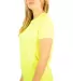 2000L Gildan Ladies' 6.1 oz. Ultra Cotton® T-Shir in Safety green side view