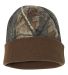 Kati LCB12 12" Camo Knit Cap in Realtree ap/ brown front view