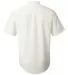 FeatherLite 0281 Short Sleeve Stain-Resistant Twil Arctic White/ Stone back view
