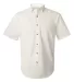 FeatherLite 0281 Short Sleeve Stain-Resistant Twil Arctic White/ Stone front view