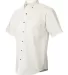FeatherLite 0281 Short Sleeve Stain-Resistant Twil Arctic White/ Stone side view