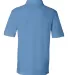 FeatherLite 0500 Pique Sport Shirt in Light blue back view