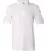 FeatherLite 0500 Pique Sport Shirt in White front view